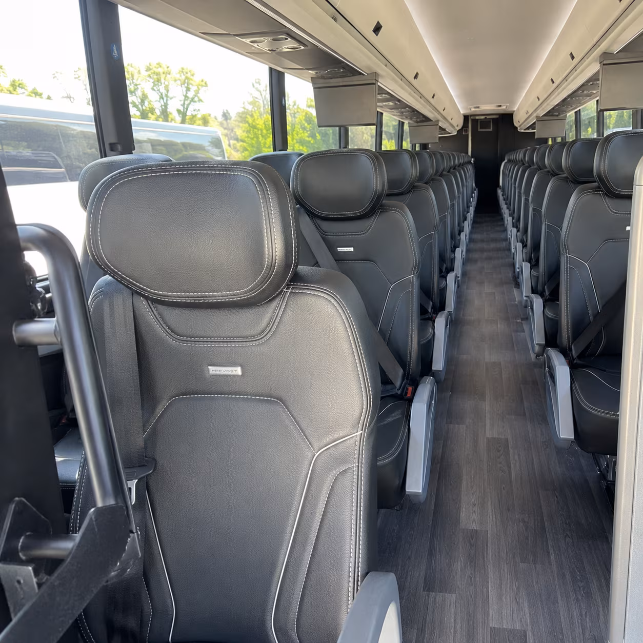 baltimore charter bus interior