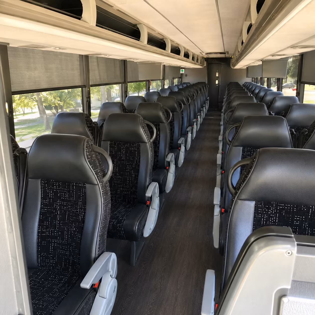 baltimore charter bus services interior