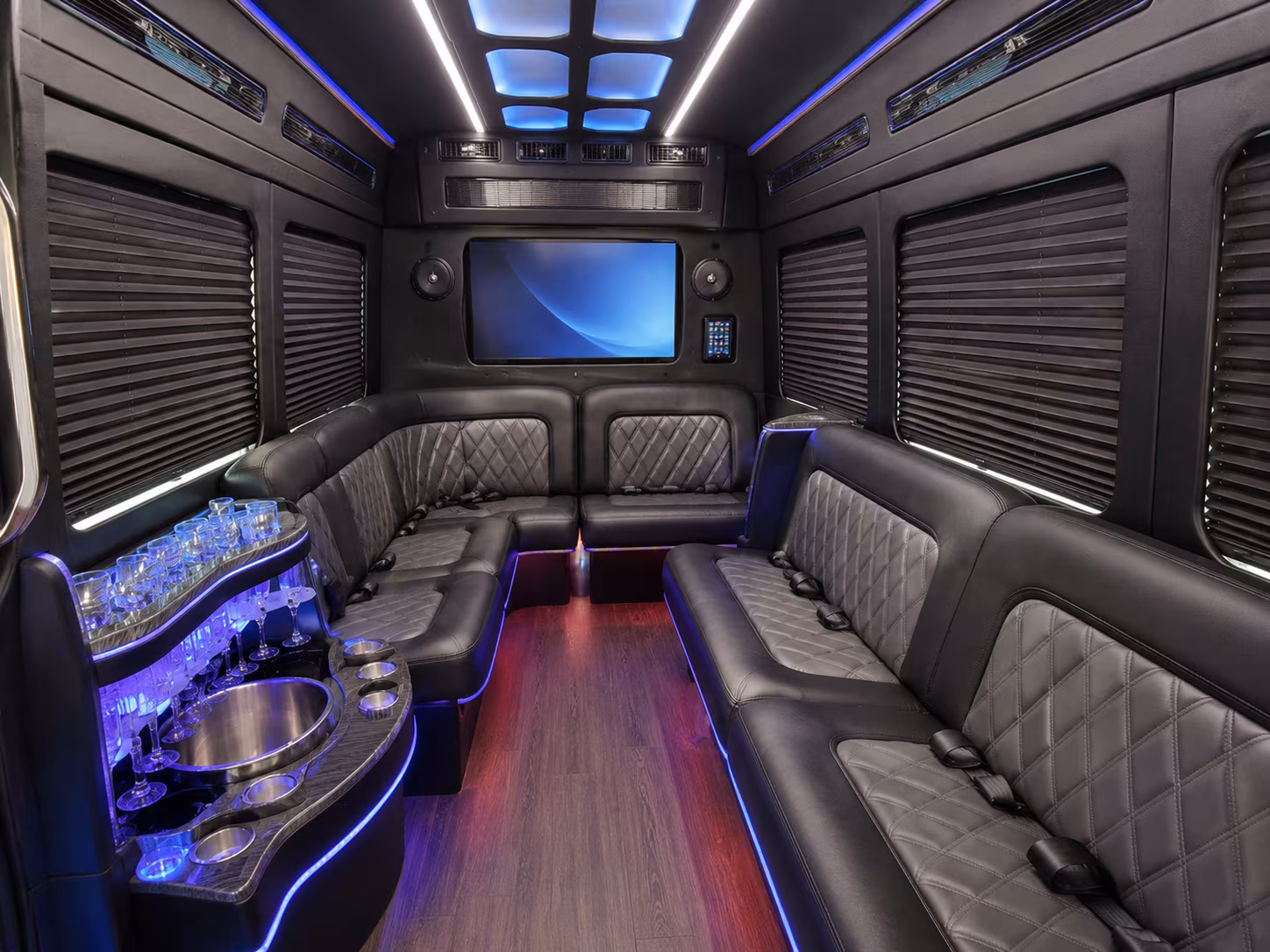 baltimore party bus interior